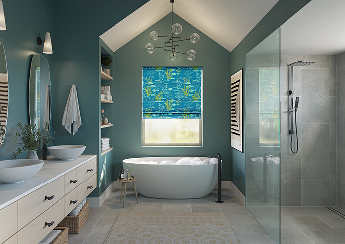 Shallows, Aquarius - Motorised Roman Blind - Image 8